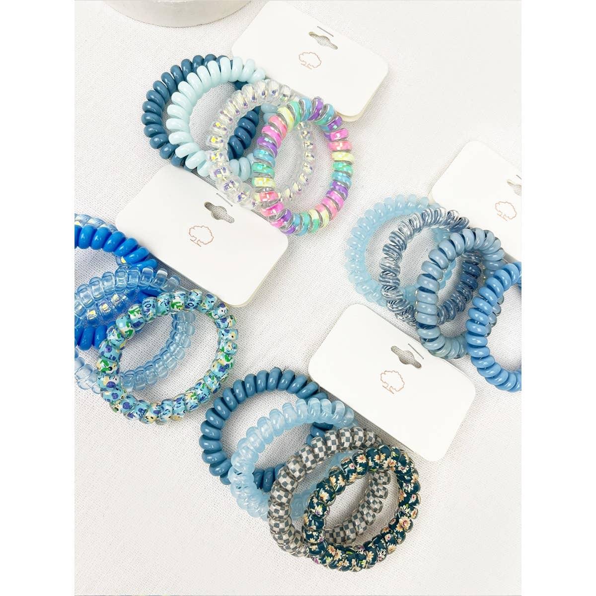 Multi Design Spiral Hair Ties - Southern Sassy Boutique