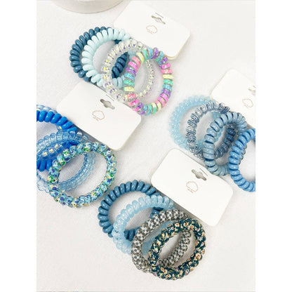 Multi Design Spiral Hair Ties - Southern Sassy Boutique