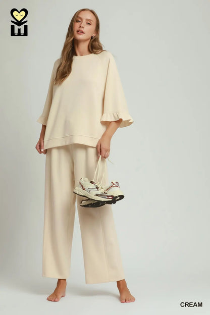 Luxe Knit Wide Leg Pants