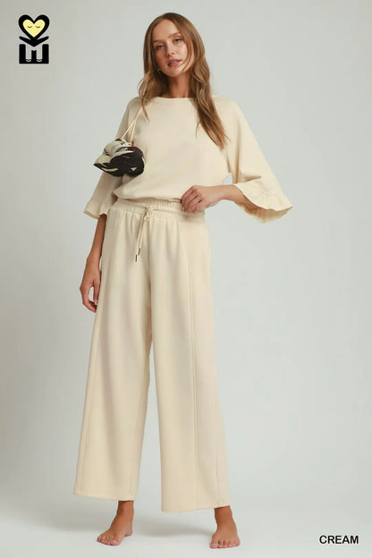 Luxe Knit Wide Leg Pants
