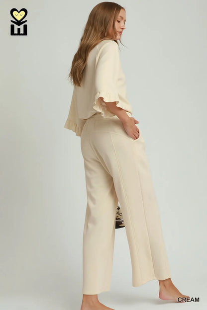 Luxe Knit Wide Leg Pants