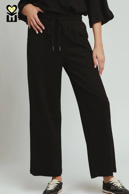 Luxe Knit Wide Leg Pants