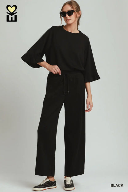 Luxe Knit Wide Leg Pants
