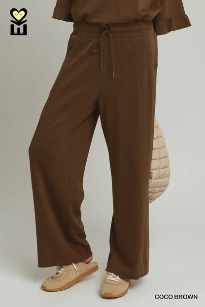 Luxe Knit Wide Leg Pants