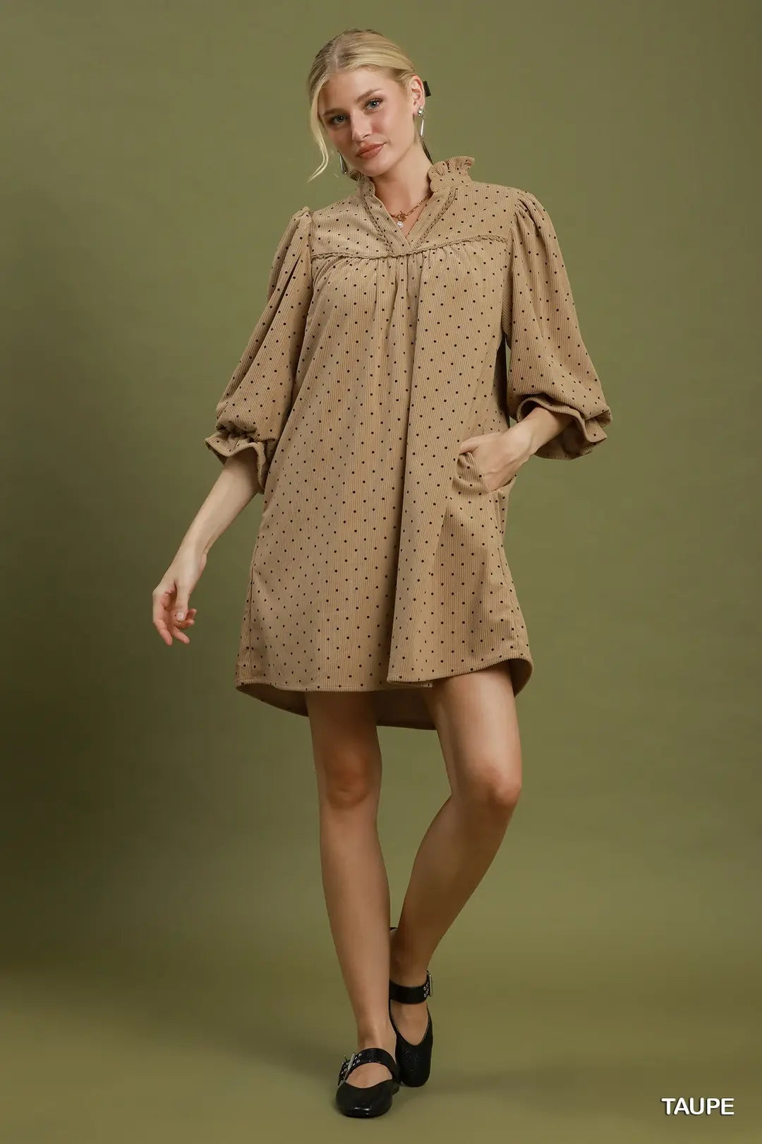 Swiss Dott Ruffle Dress