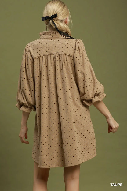 Swiss Dott Ruffle Dress