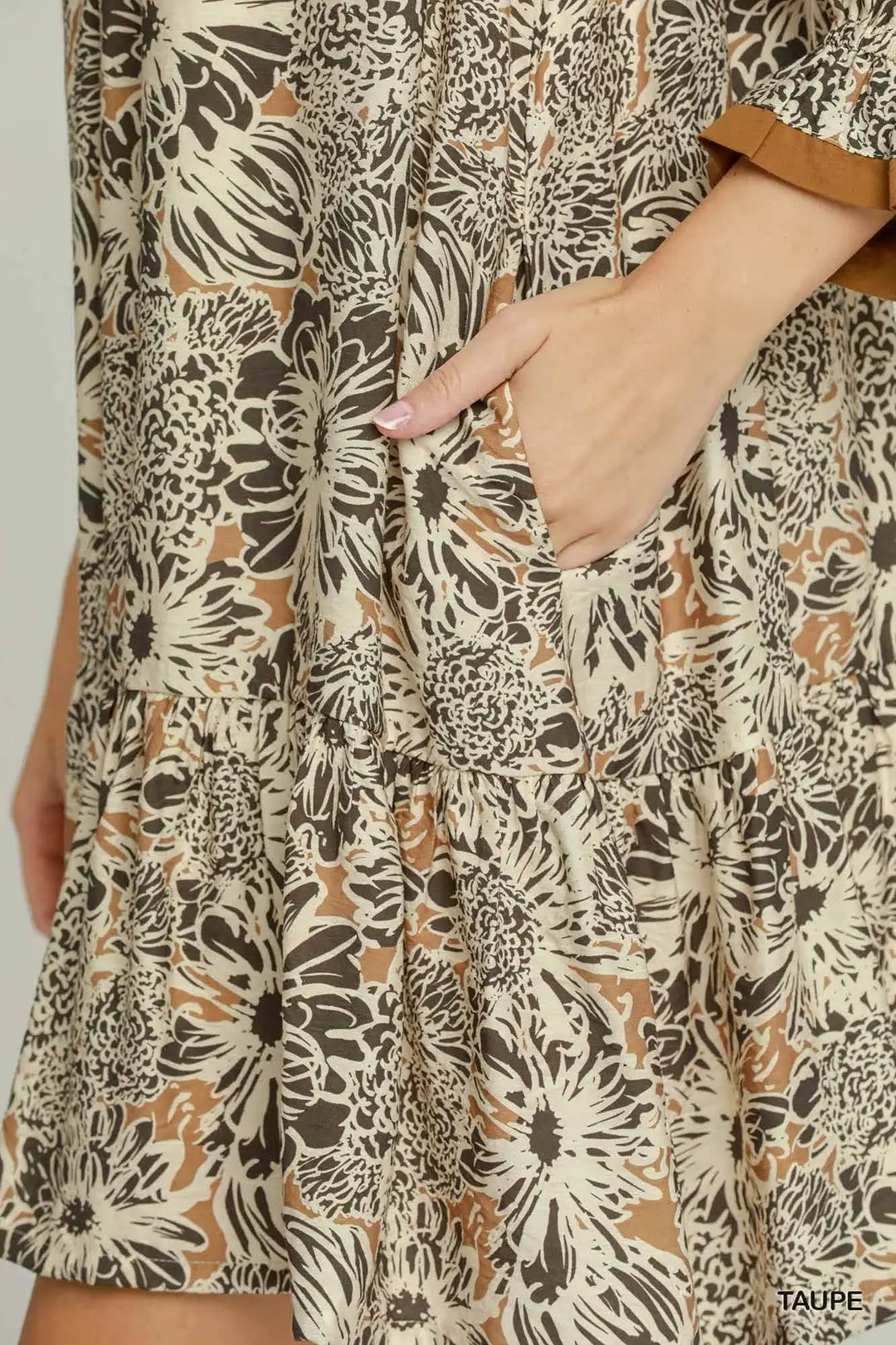Floral Print Tiered Dress