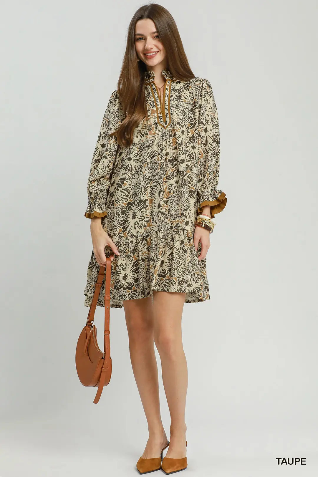 Floral Print Tiered Dress