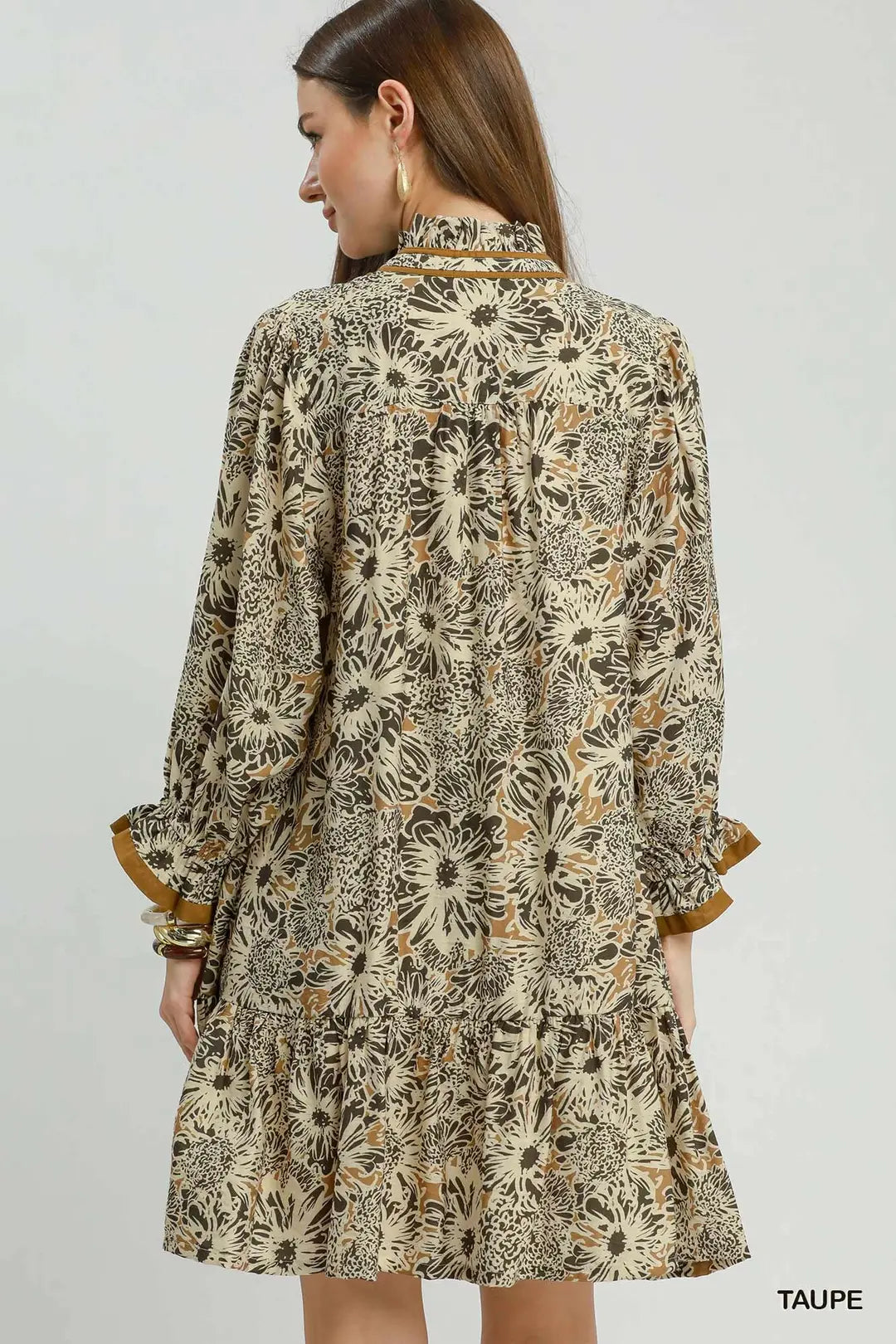 Floral Print Tiered Dress