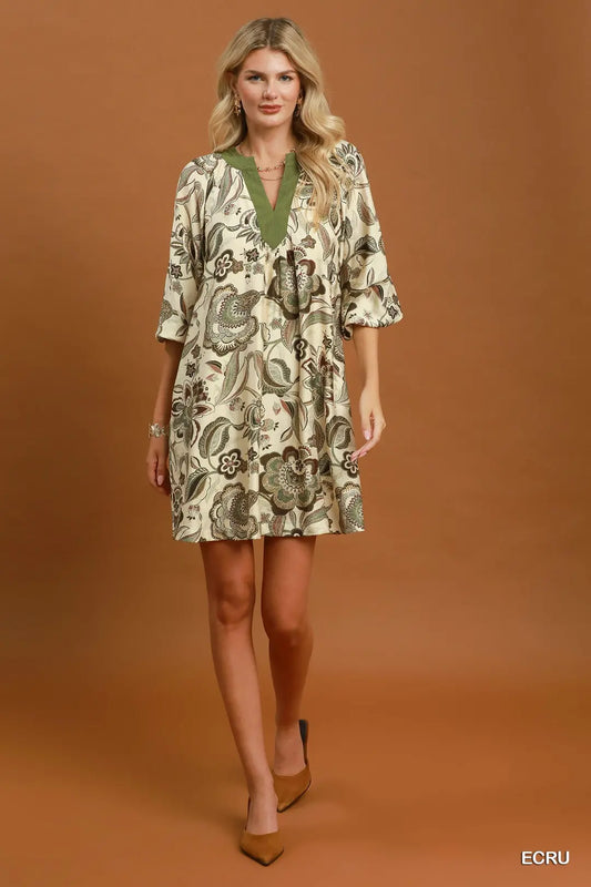 Floral Paisley Dress