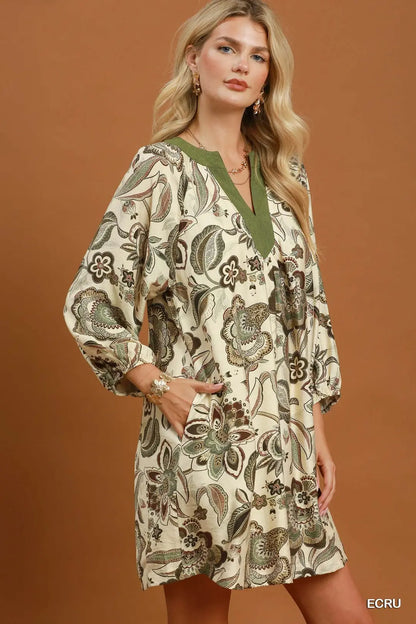 Floral Paisley Dress