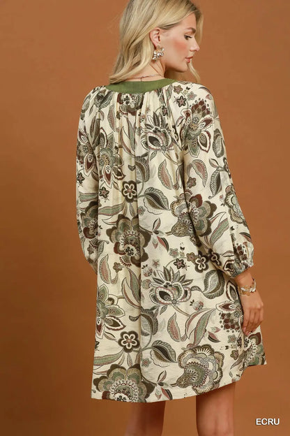 Floral Paisley Dress