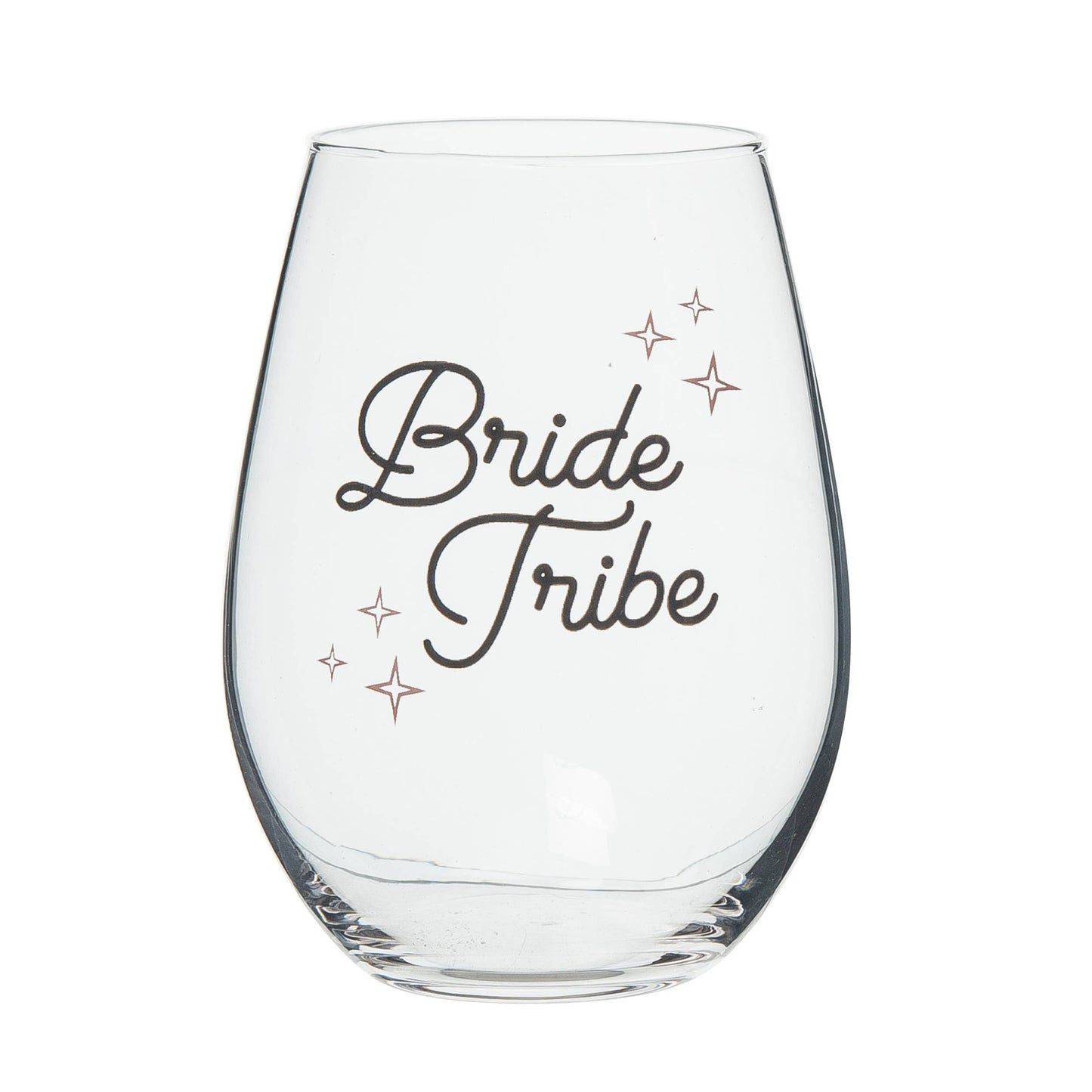 Glass Clear Bride Tribe Wine Glass