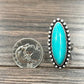 750195, Turquoise Adjustable Ring