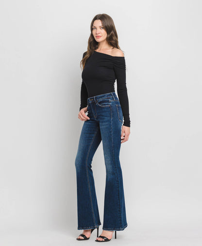 MID RISE SUPER FLARE JEANS - Southern Sassy Boutique