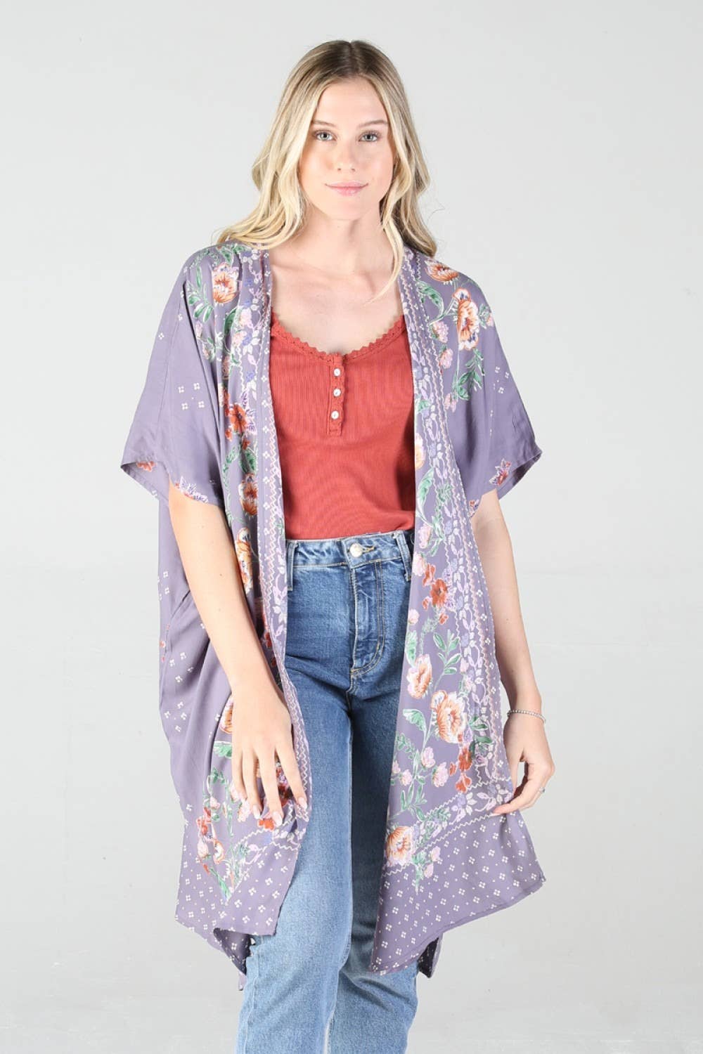 Lace Trim Rib Knit Cami Tank Top