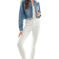 Ladies Distressed Denim Jacket