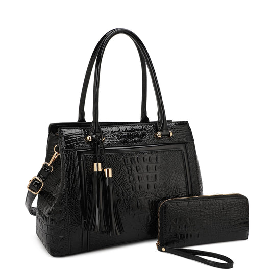 Molina Croc Satchel Set