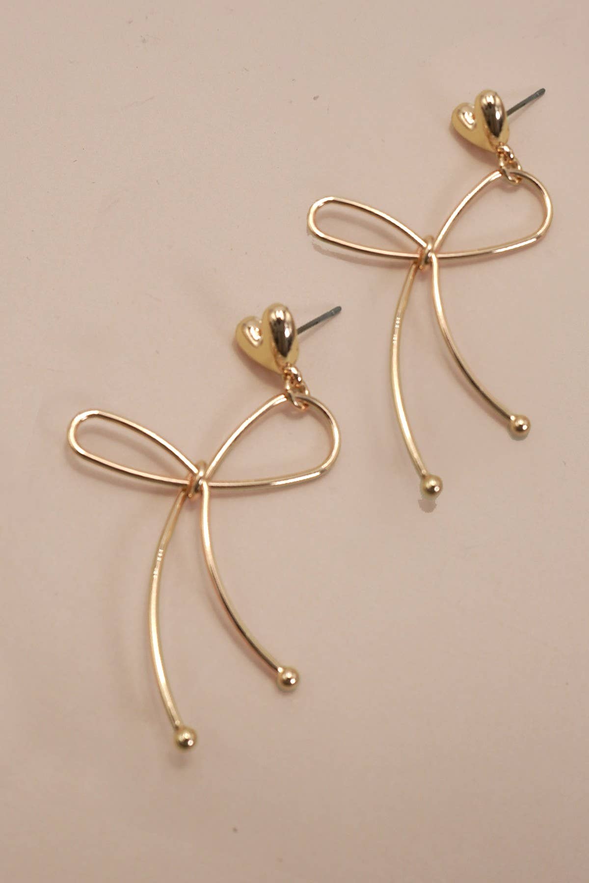 Long Wire Drop Earrings