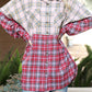 Loose Fit Plaid Flannel Top