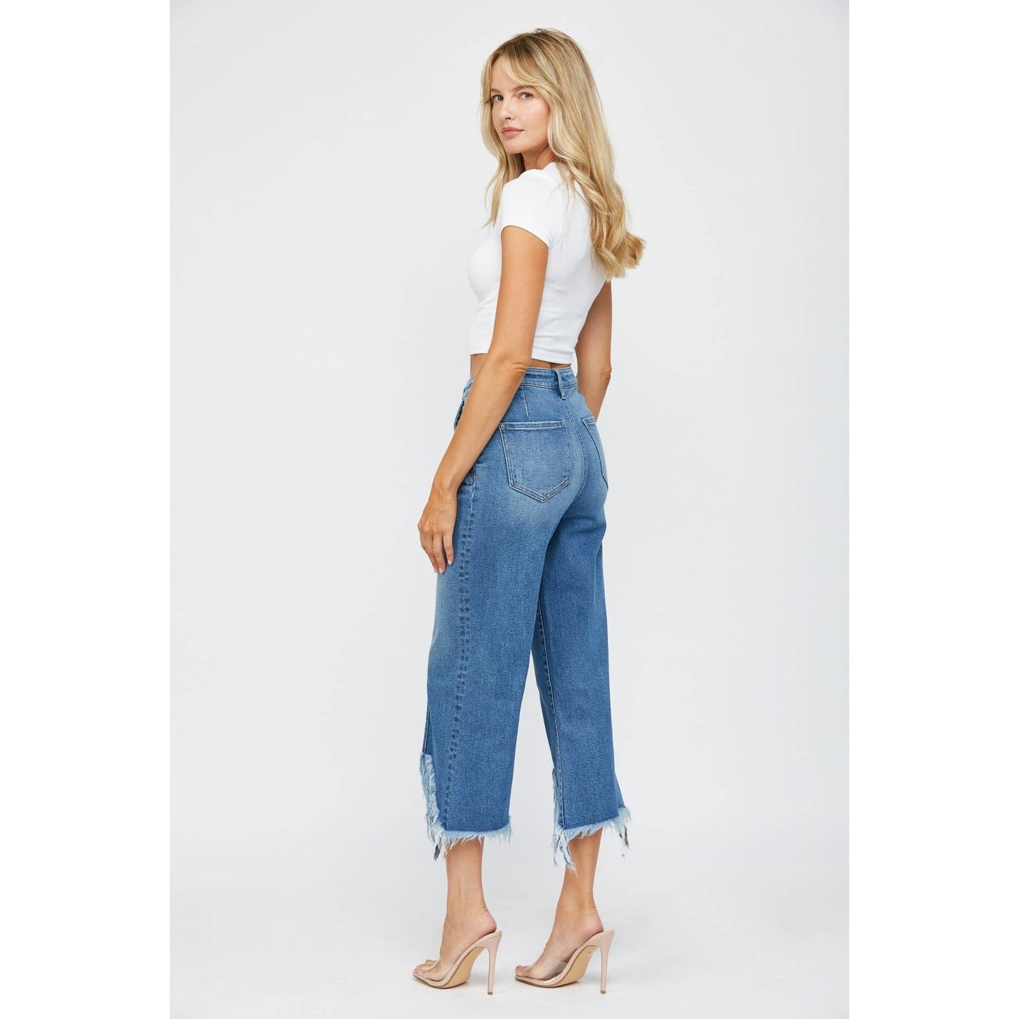 HIGH RISE CROPPED WIDE LEG