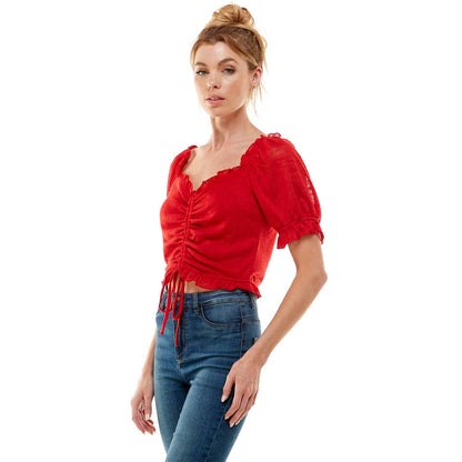 BLOOM DRAWSTRING PUFF TOP