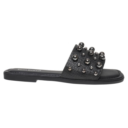 Empress Pierre Dumas Sandals with Metal Detail