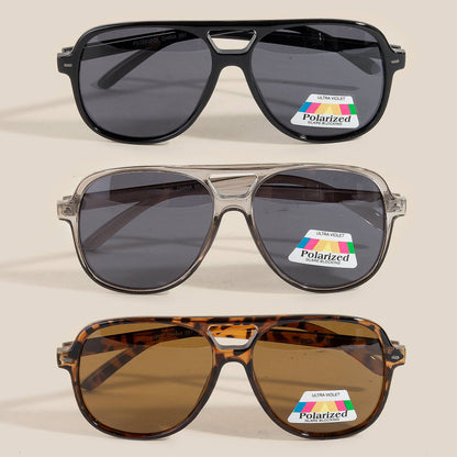 Acetate Aviator Frame Sunglasses