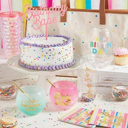 Jumbo Wine Glass - Happy Birthday - Multi - Southern Sassy Boutique