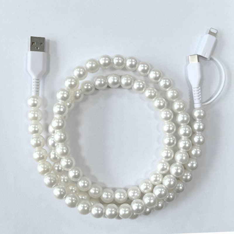 Colorful Beaded 2-in-1 Fast Charging Cable - Southern Sassy Boutique