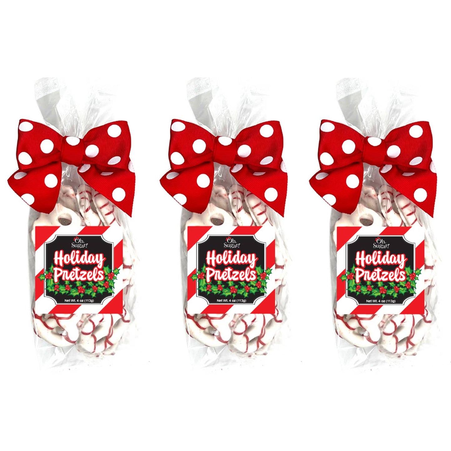 Christmas Yogurt Pretzel Treat Bag