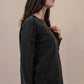 Mineral Washed Casual Knit Top