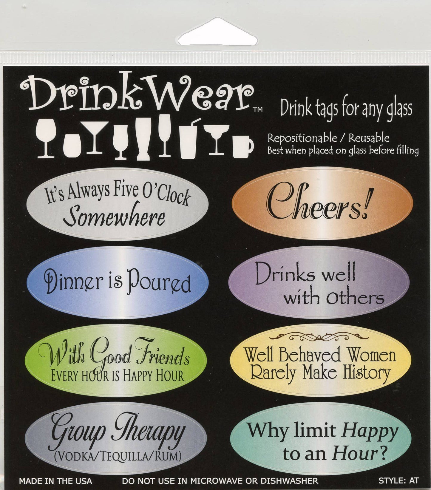 Happy Hour Designs Re-usable Drink Labels