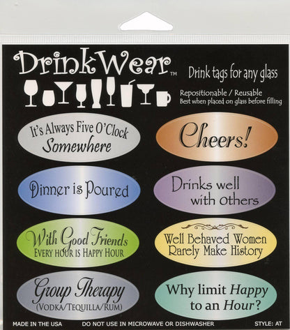 Happy Hour Designs Re-usable Drink Labels - Southern Sassy Boutique