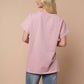 Short Sleeve Solid Knit Top