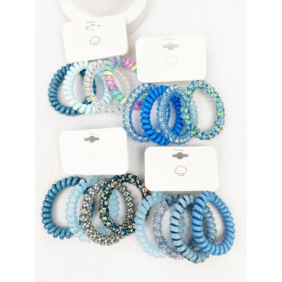 Multi Design Spiral Hair Ties - Southern Sassy Boutique