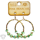 Stone circle earring