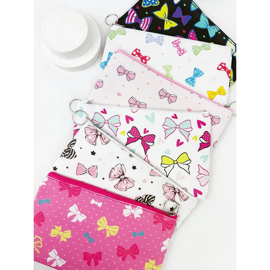 Adorable Bow Theme Coin Purse with Key Ring
