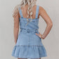 Chic Sleeveless Denim Dress For Women