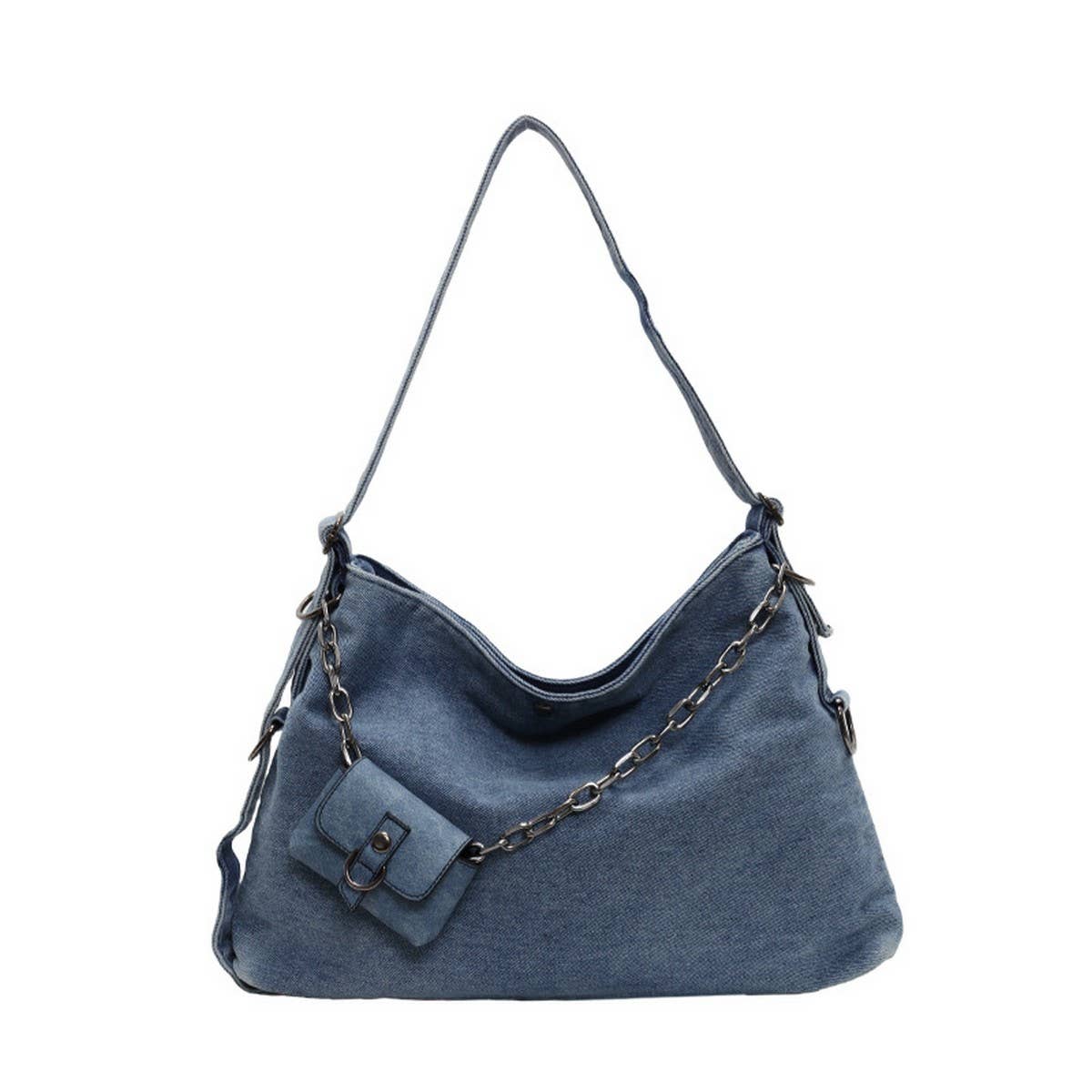 NEW RETRO DENIM COMMUTER TOTE BAG