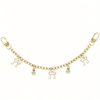 Elegant Bow Knot Pearl Chain Bag Charm DP25H622