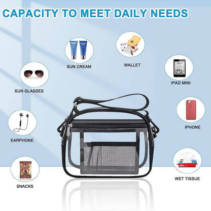 Transparent Waterproof Crossbody Bag