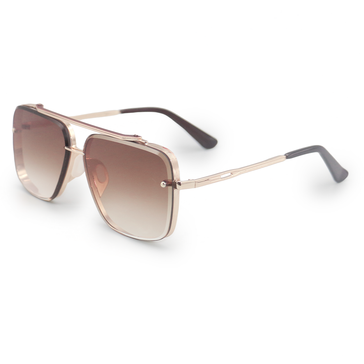 Small Bella Coffee - Tangle Free Aviator Sunglasses