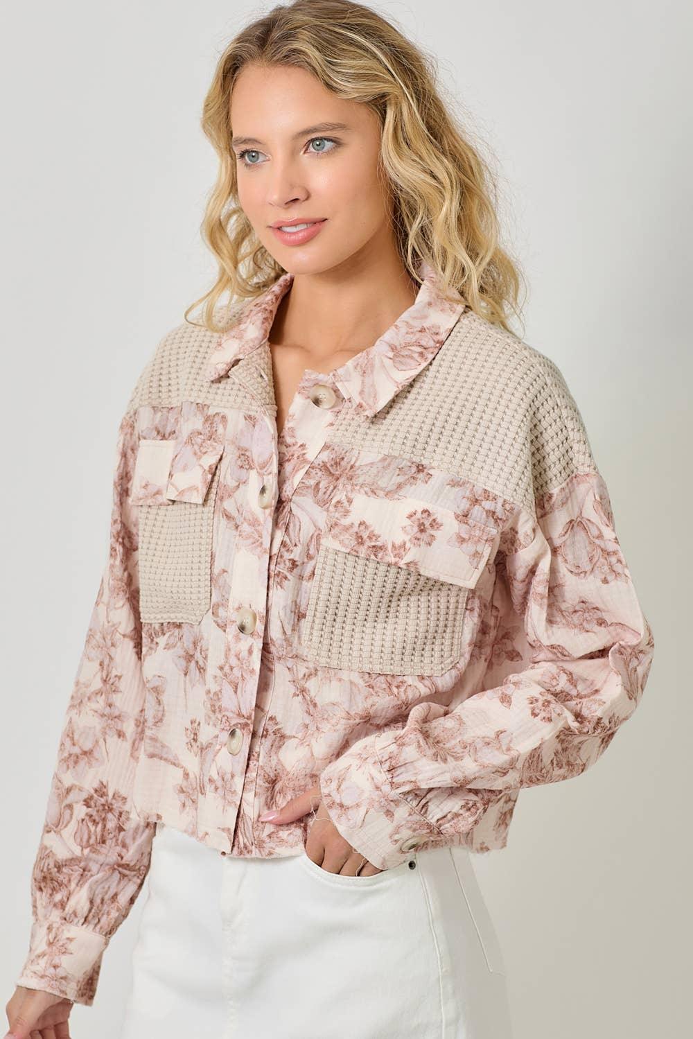 Mixed Media Jacket - Southern Sassy Boutique