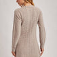 CABEL KNIT V-NECK SWEATER MINI DRESS