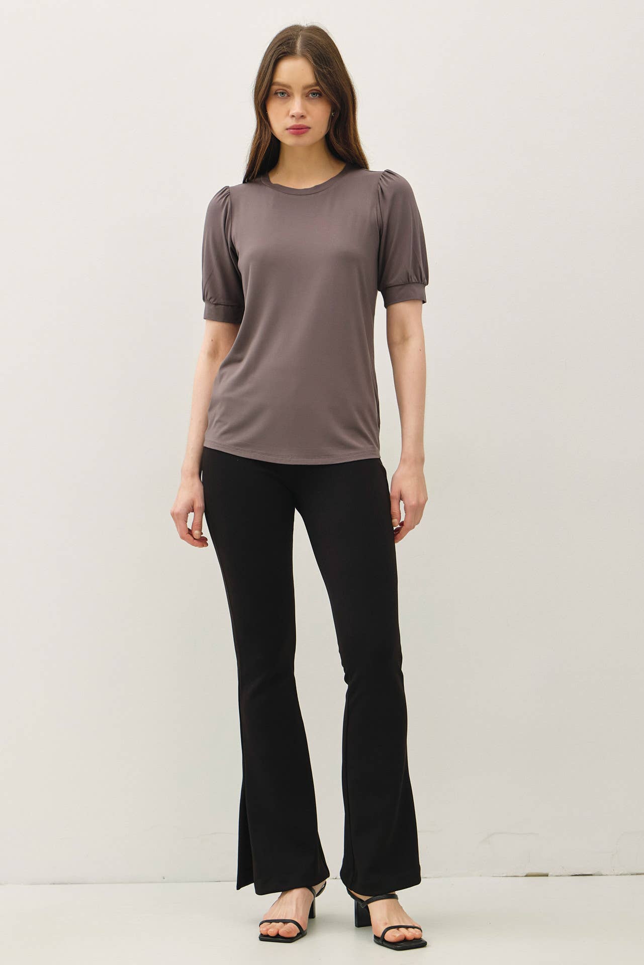 BAMBOO/MODAL ULTRA SOFT VOLUME SLEEVE BASIC TOP