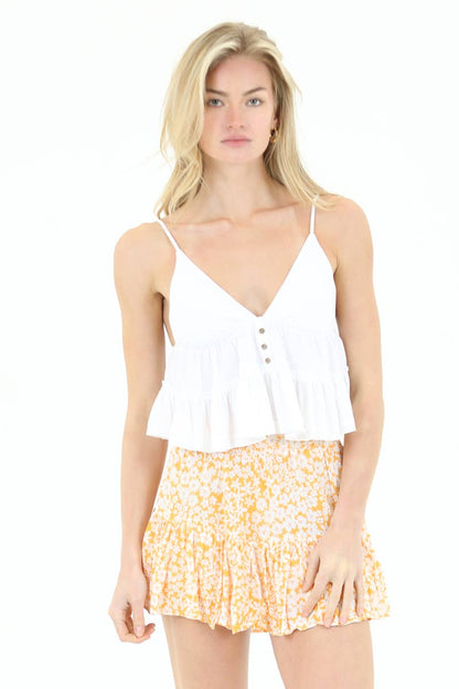 Floral Print Skort