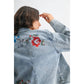 STYLISH EMBROIDERED DENIM JACKET