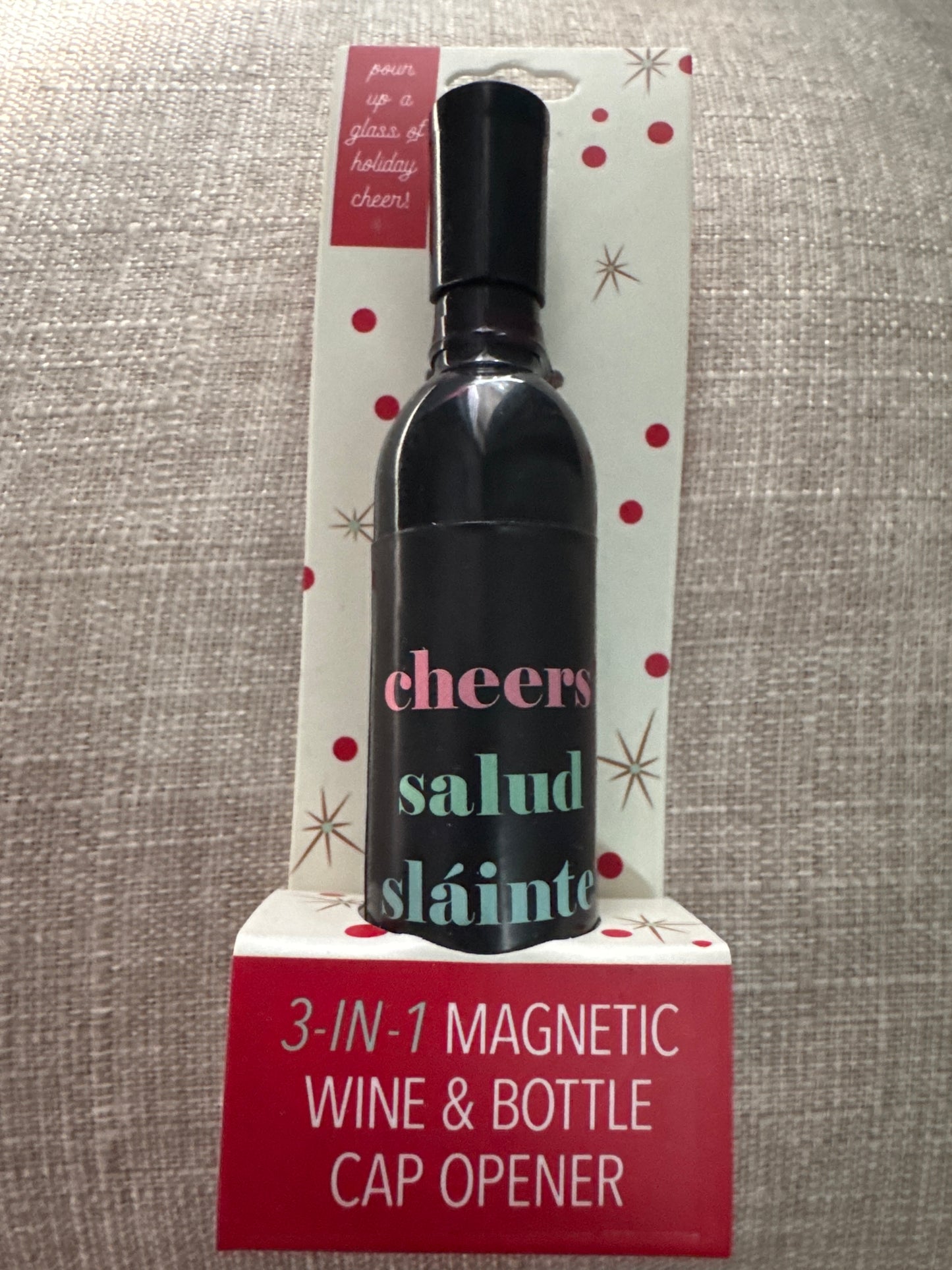 Holiday 3-in-1 Wine and Bottle Opener