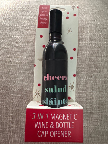 Holiday 3-in-1 Wine and Bottle Opener